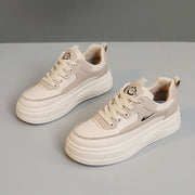 Damen Sneakers mit trendigem Plateausohlen-Design und atmungsaktiven Materialien