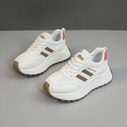 Damen Plateau Sneakers mit stilvollem Design und dämpfender Laufsohle