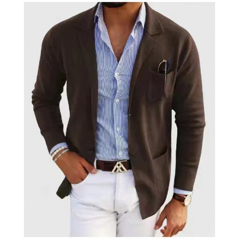 Herren modernes Strick-Sakkos Aliams