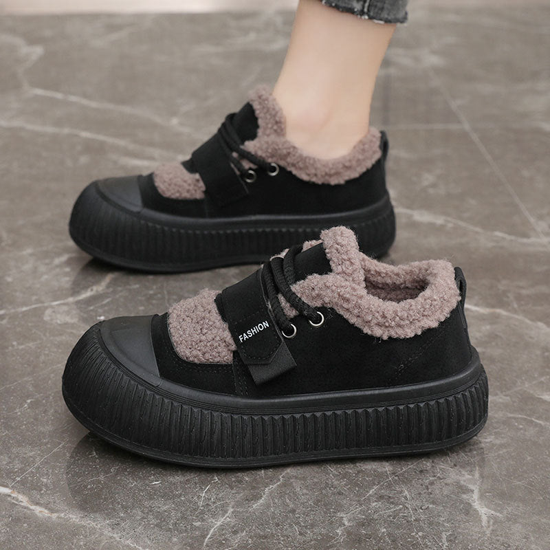 Damen Winterfreizeitschuhe mit kuscheligem Fleece-Innenfutter und rutschfester Sohle