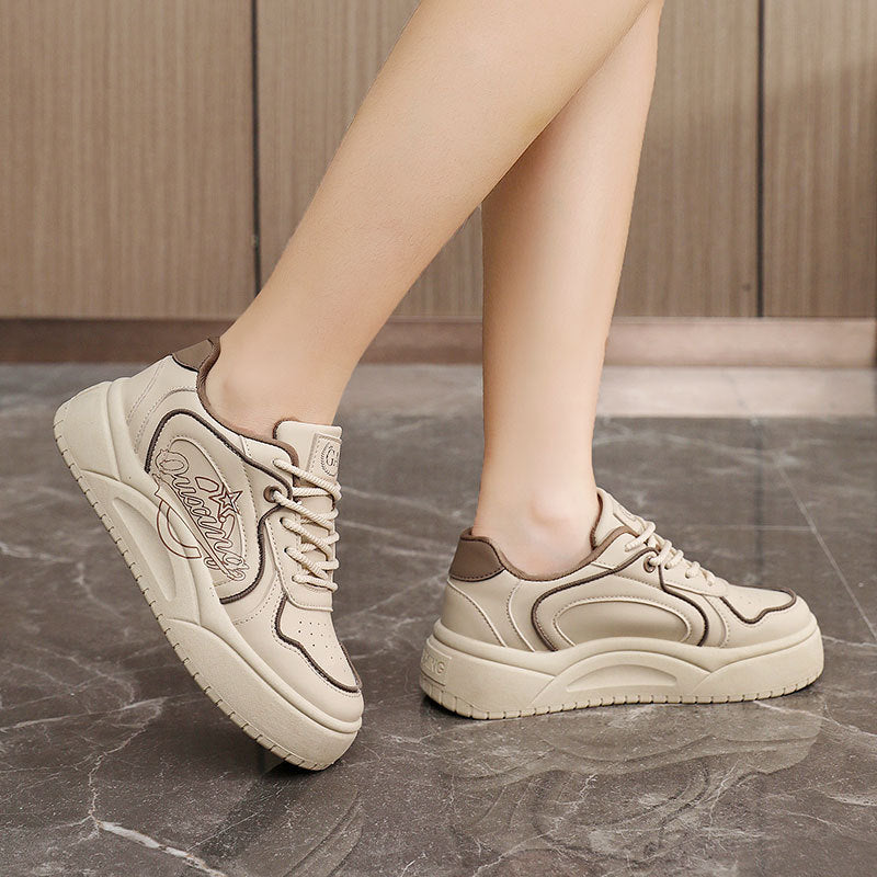 Damen trendige Sneaker mit sportlichem Design und hochdämpfender Laufsohle