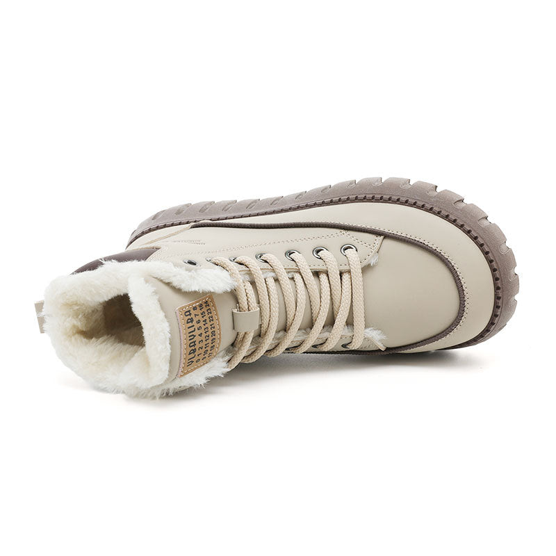 Damen Warmgefütterte Chunky Winterstiefel