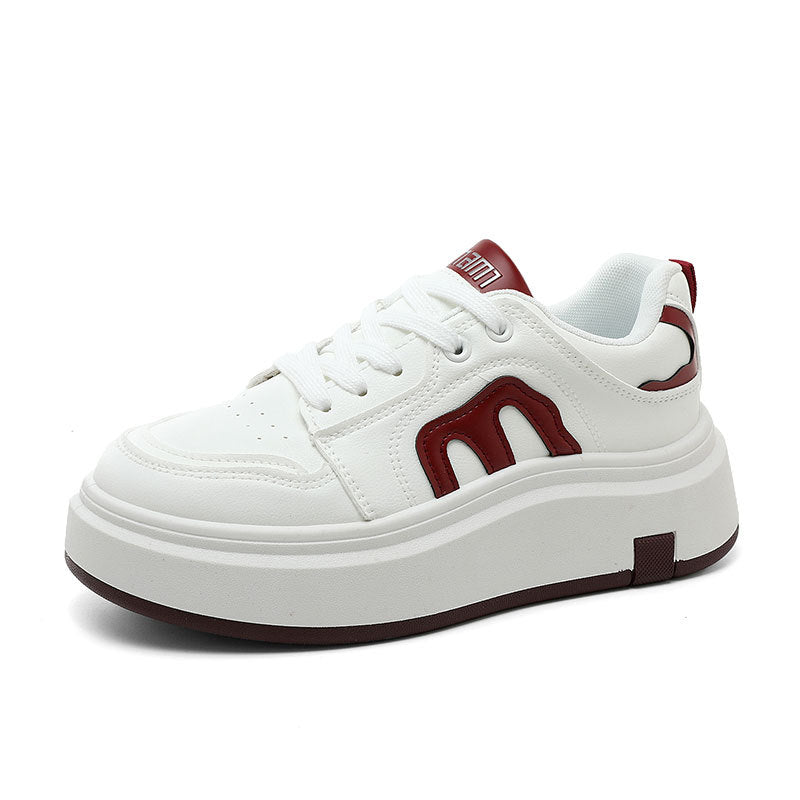 Damen Plateau Sneakers mit modernem Design und bequemer Dämpfung