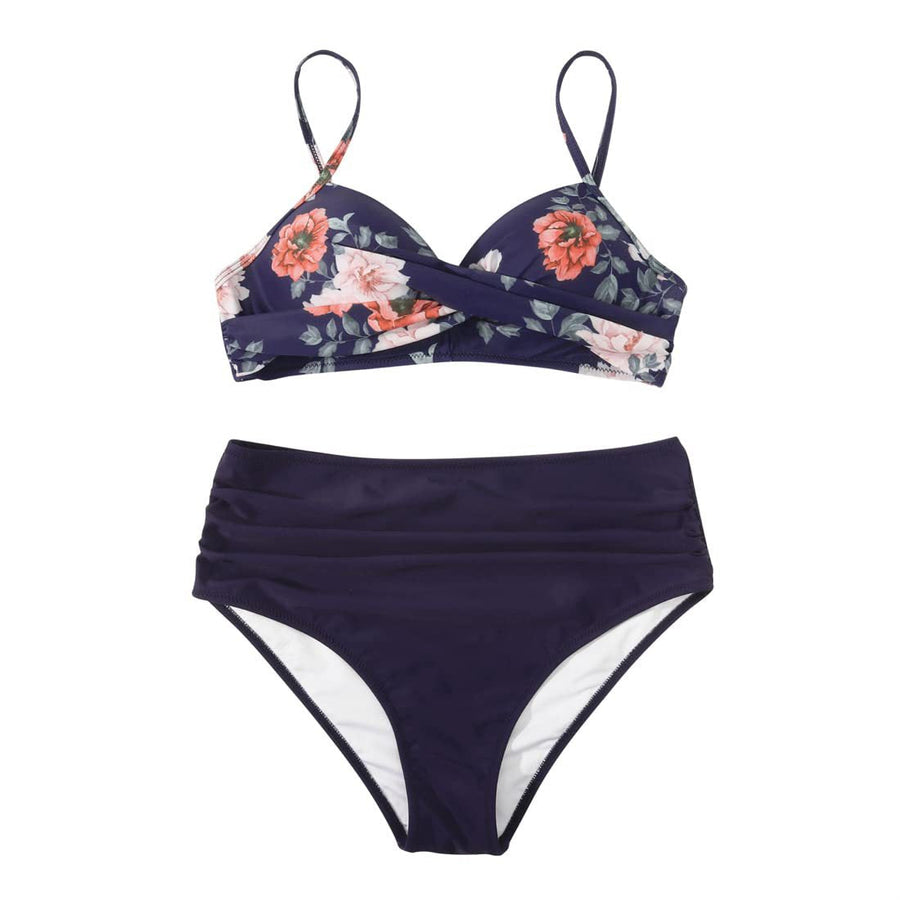 Damen High-Waist Tierdruck-Bikini-Set Heidi-Mode
