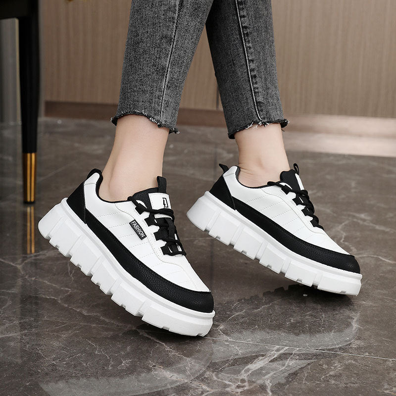 Damen Sportliche Plateau Sneaker