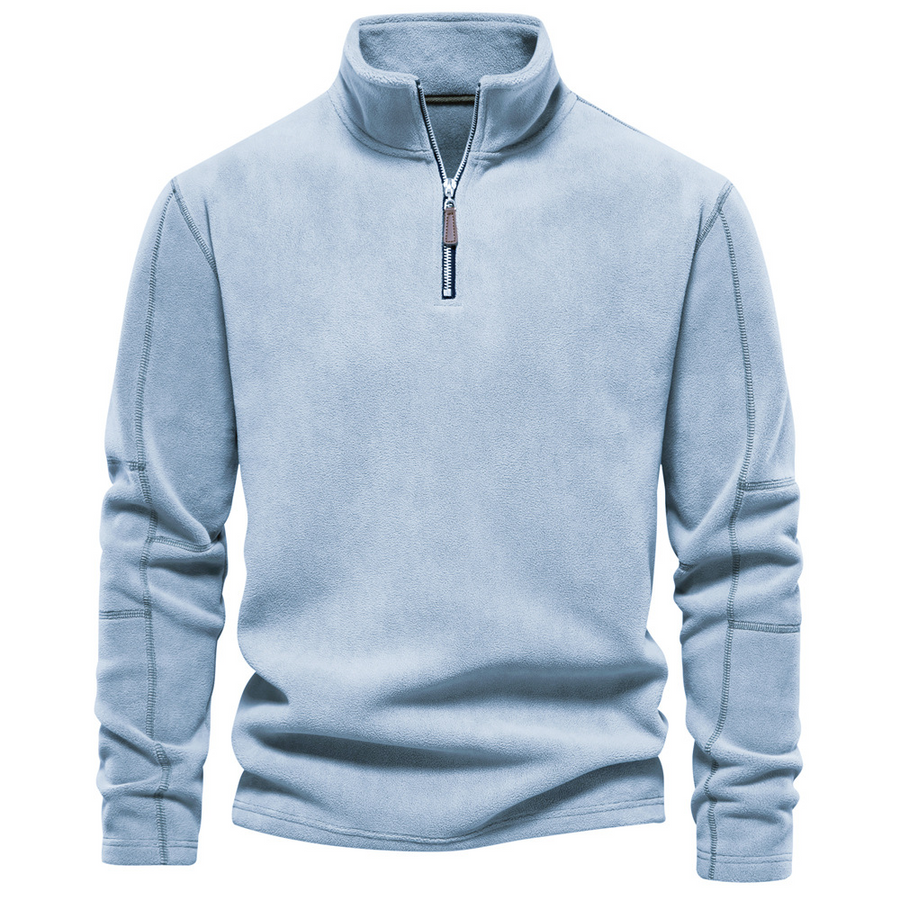 Bruno | Herren Klassisches Sweatshirt mit Viertelreißverschluss am Kragen