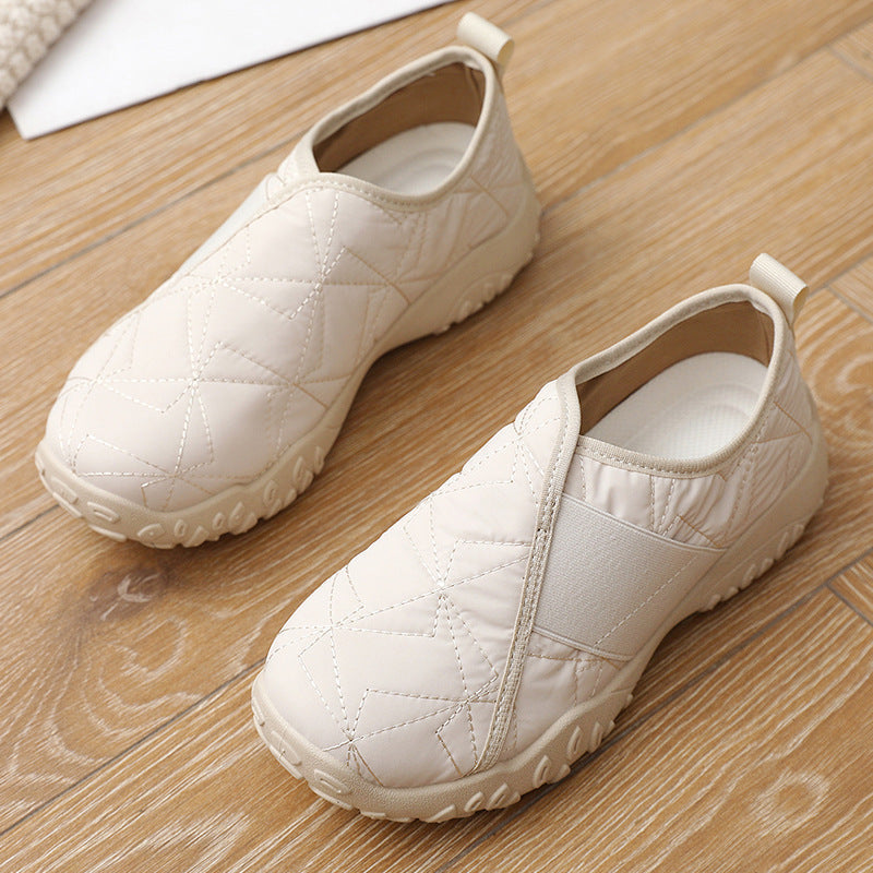 Damen Bequeme Slip-On Sneakers mit rutschfester Sohle und atmungsaktivem Obermaterial