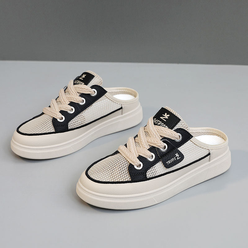 Damen Slip-On Sneakers mit luftdurchlässigem Obermaterial und flexibel rutschfester Sohle