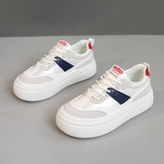 Damen sportliche Plateau-Sneaker mit modischem Design und bequemer Dämpfung