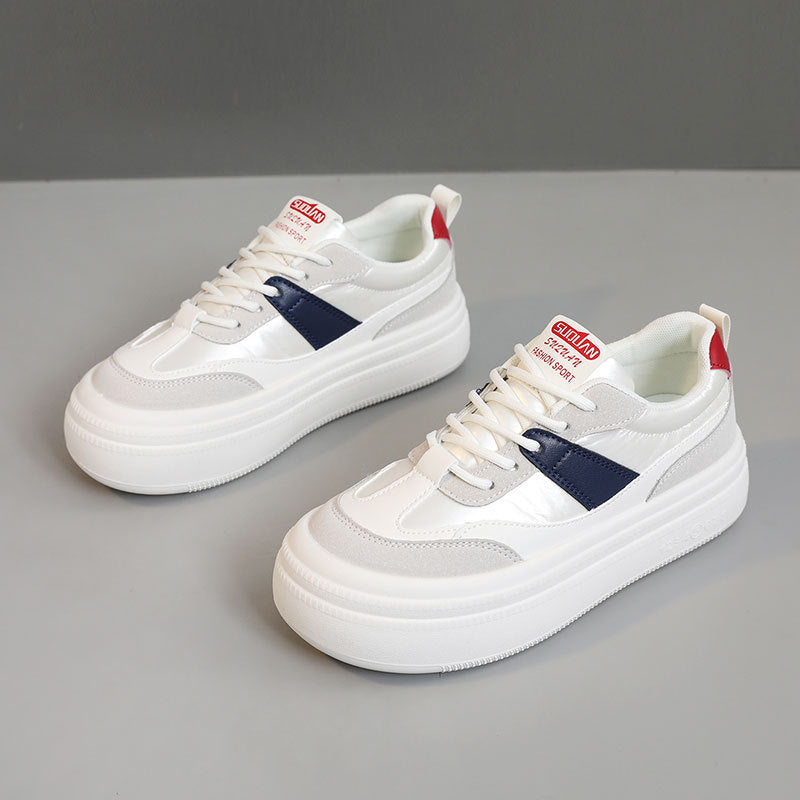 Damen sportliche Plateau-Sneaker mit modischem Design und bequemer Dämpfung