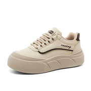 Damen Trendige Plateau Sneakers mit bequemer Dämpfung