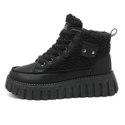 Damen Winterliche High-Top Sneakers mit kuscheligem Innenfutter und modischen Akzenten