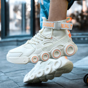 Damen Streetwear High-Top Sneakers mit innovativem Riemensystem