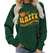 Damen Sweater mit festlichem Pumpkin-Motiv und gemütlicher Passform