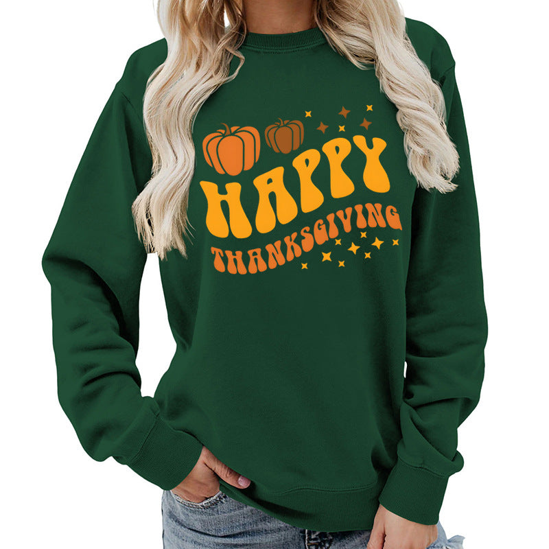 Damen Sweater mit festlichem Pumpkin-Motiv und gemütlicher Passform