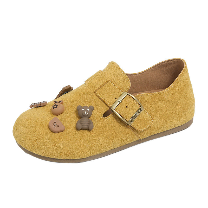 Damen Clogs mit süßem Tiermuster und modischem Verstellriemen