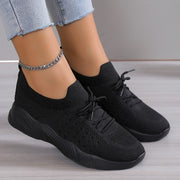 Damen atmungsaktive Slip-On Sportschuhe mit flexiblem Obermaterial Heidi-Mode