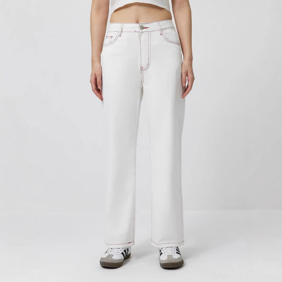 Damen elegante Jeans mit fruchtigen Stickereien