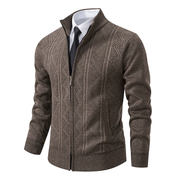 Herren Winter Strickjacke | Mit Reißverschluss