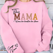 Damen Sweatshirt mit inspirierendem Mama-Aufdruck und bequemer Passform