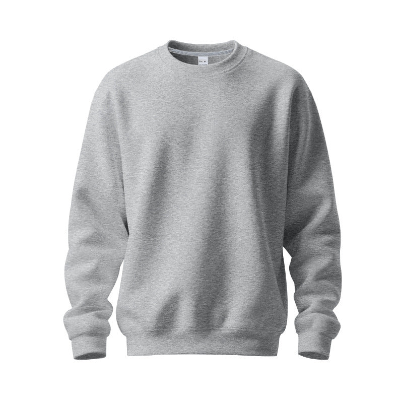 Herren nan Oversize-Rundhals-Sweatshirt aus weichem Baumwollfleece mit gerippten Bündchen Drune