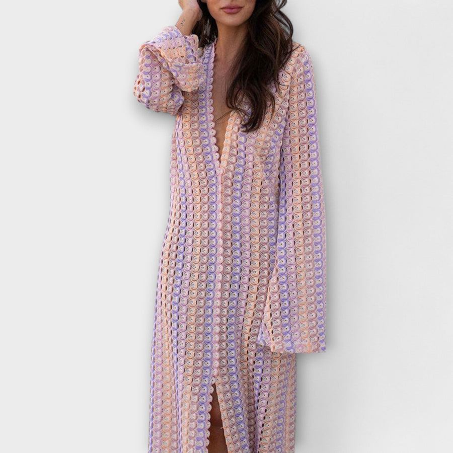 Elina – Maxikleid mit V-Ausschnitt und Urlaubs-Feeling