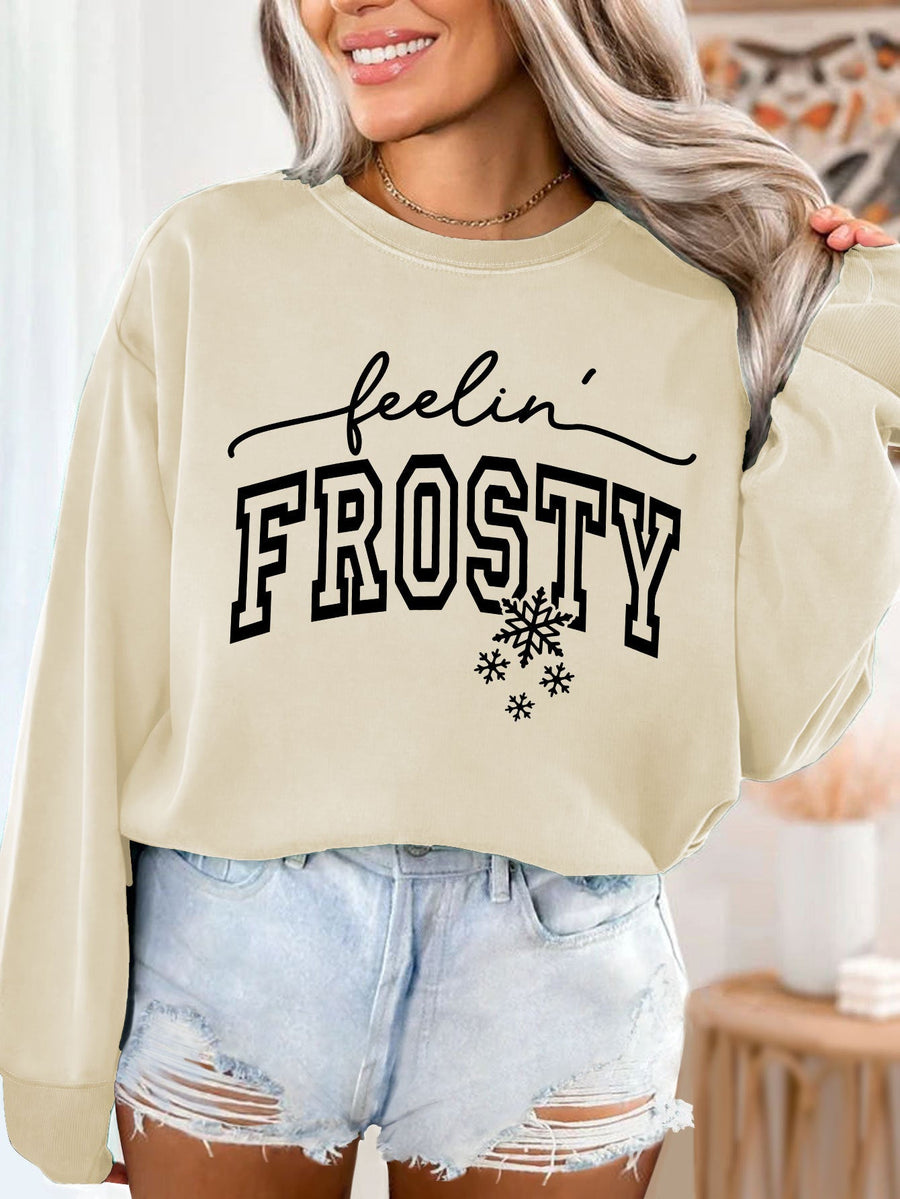 Damen Sweatshirt mit grafischem Aufdruck