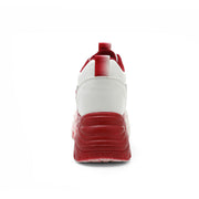 Damen Sportliche Glitter Sneakers mit trendiger Plateausohle