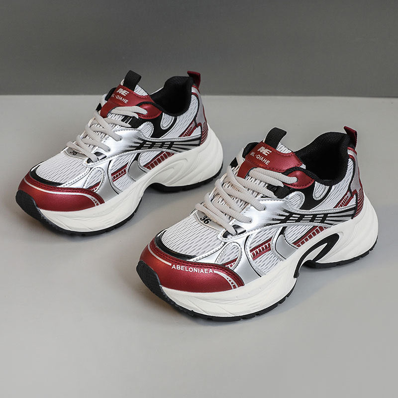 Damen Sportliche Sneaker mit atmungsaktivem Netz-Material und stoßdämpfender Sohle