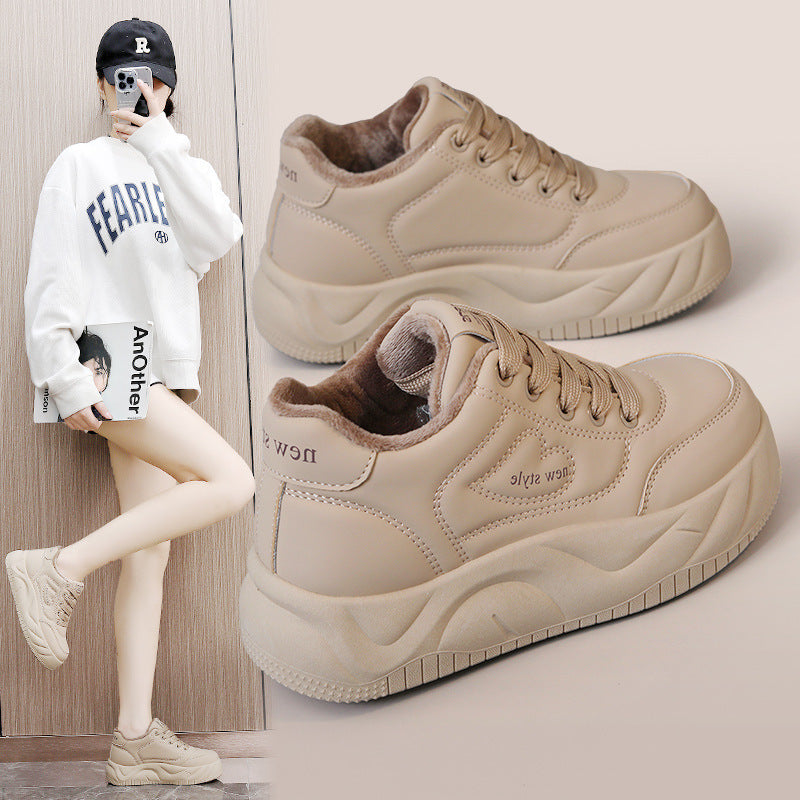 Damen Sportliche Sneakers mit flauschigem Innenfutter
