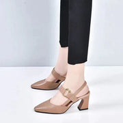 Evy - Orthopädische High Heels Sandalen | Kitten Heel mit Riemchensandalen