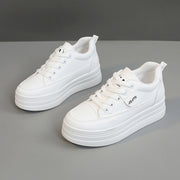 Damen modische Plateau Sneakers mit atmungsaktivem Obermaterial und sportlicher Sohle