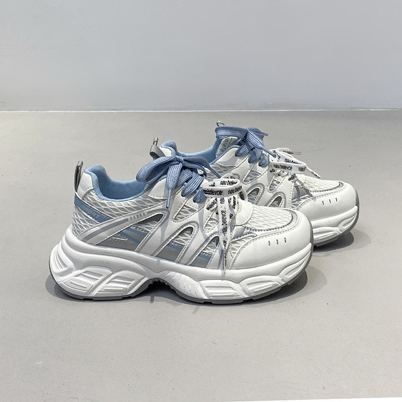 Damen Komfortable Lauf-Sneaker mit atmungsaktiver Netz-Oberfläche und dämpfender Sohle