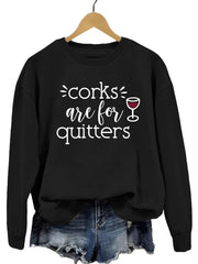 Damen Sweatshirt mit kreativem Spruch und lässigem Schnitt