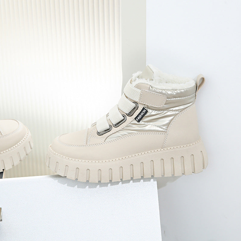 Damen Trendige Winterstiefel mit gepolsterter Innensohle und rutschfester Profilsohle