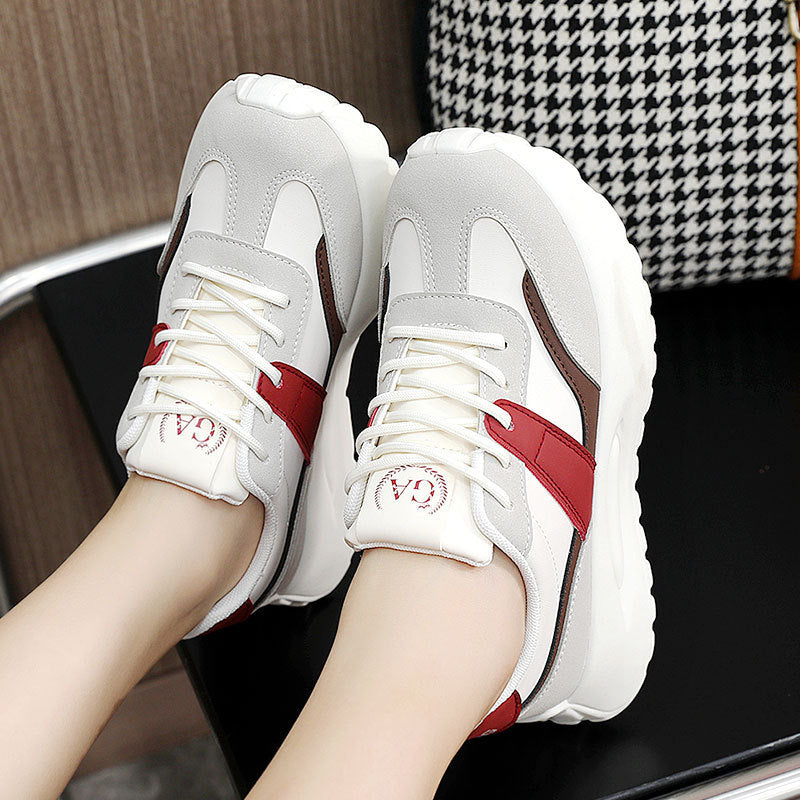 Damen Sportliche Chunky Sneakers mit atmungsaktivem Obermaterial und dämpfender Laufsohle
