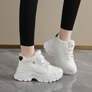 Damen Winterliche High-Top Sneakers mit weichem Fleece-Futter