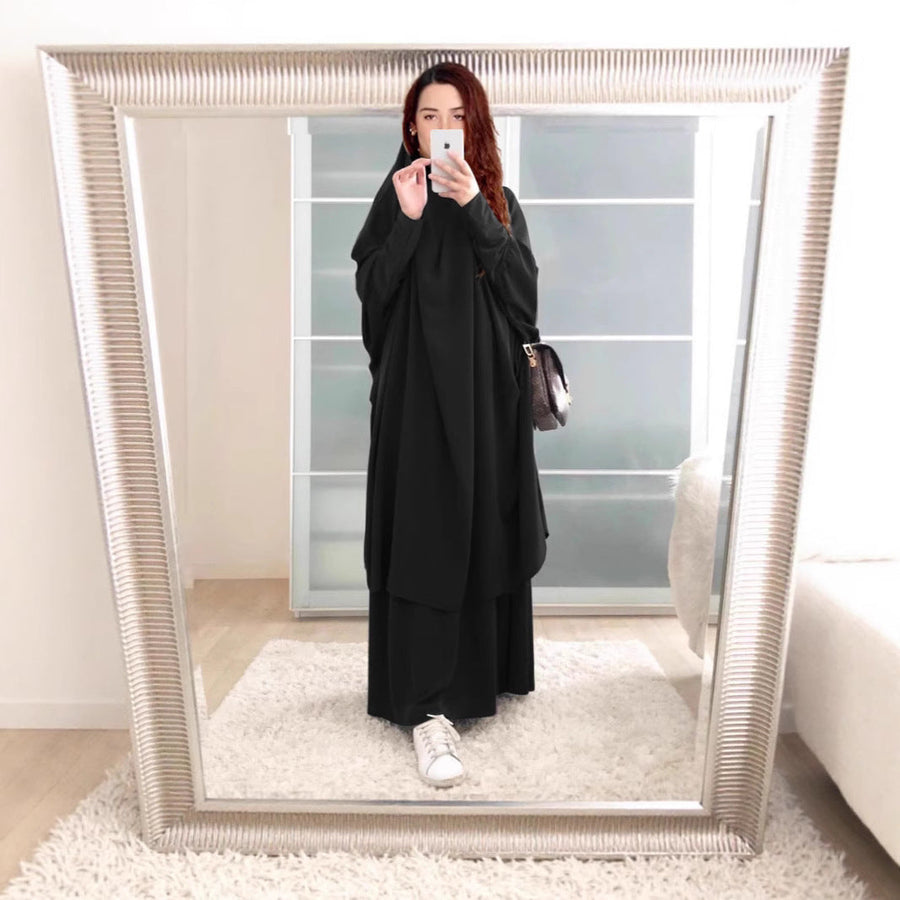 Damen Langarm Kaftan mit elegantem Schnitt und Weitem Design