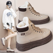 Damen High-Top Sneakers mit warmem Fleece-Futter und rutschfester Laufsohle