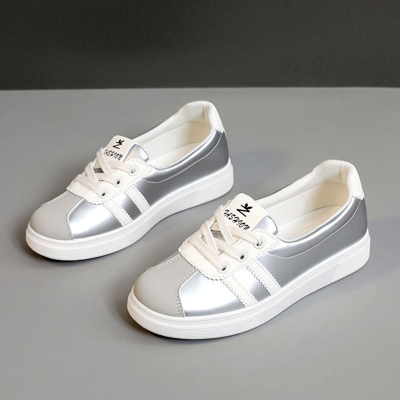 Damen Sportliche Sneakers mit reflektierendem Obermaterial und gepolsterter Innensohle