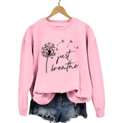 Damen Sweatshirt mit inspirierendem Pusteblumen-Motiv