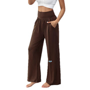 Damen gemütliche Freizeithose mit elastischem Bund und Seitentaschen