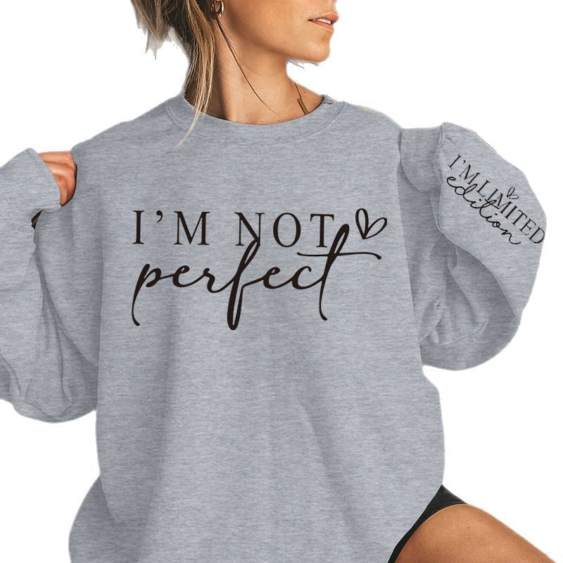 Damen Oversized Sweater mit Aufdruck und begrenzter Edition