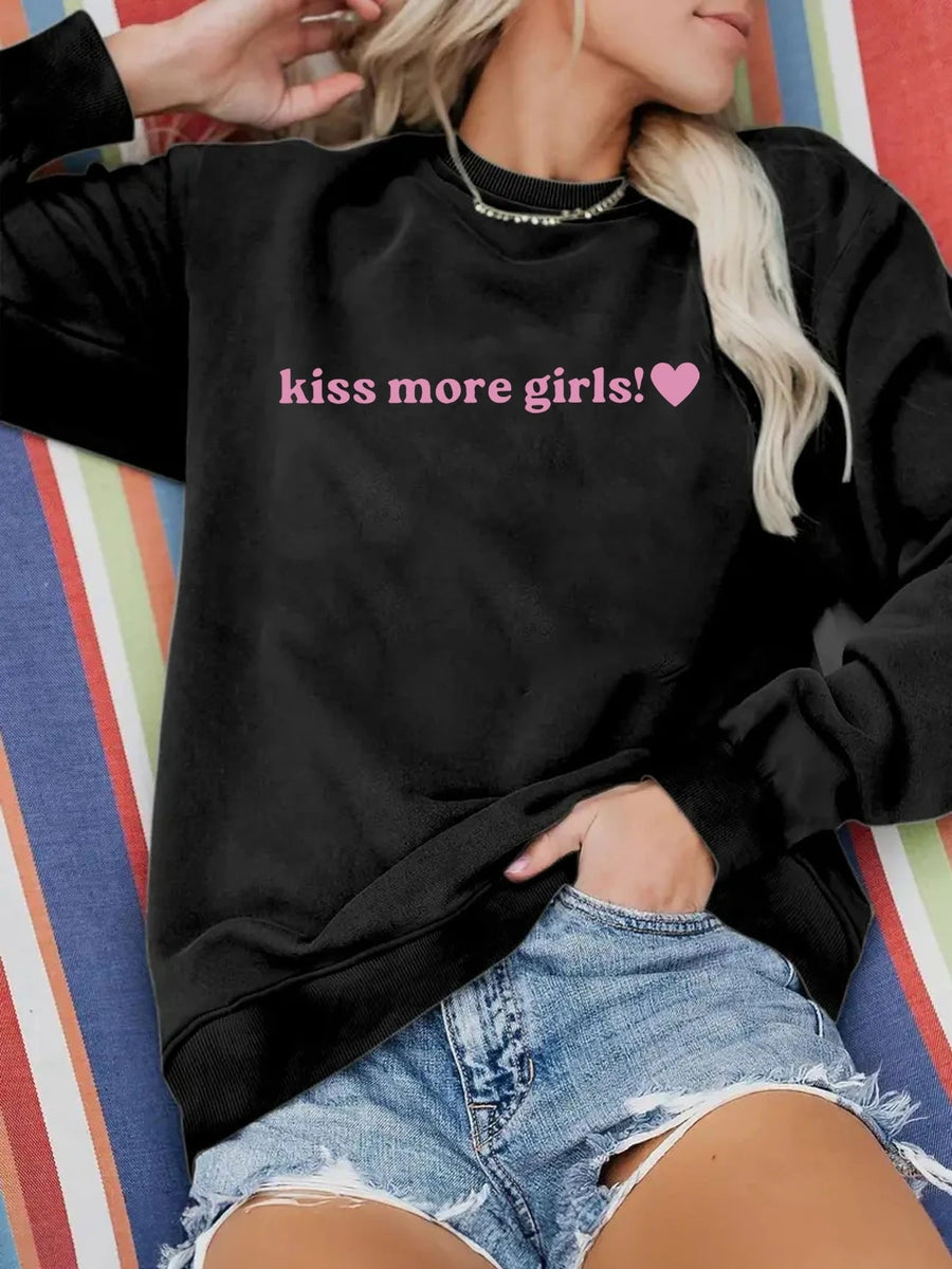 Damen Sweatshirt mit inspirierendem Schriftzug und lässiger Passform