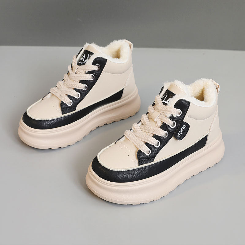 Damen High-Top Sneakers mit kuscheligem Innenfutter und rutschfester Sohle