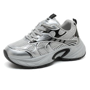 Damen Sportliche Sneaker mit atmungsaktivem Netz-Material und stoßdämpfender Sohle