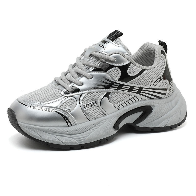 Damen Sportliche Sneaker mit atmungsaktivem Netz-Material und stoßdämpfender Sohle