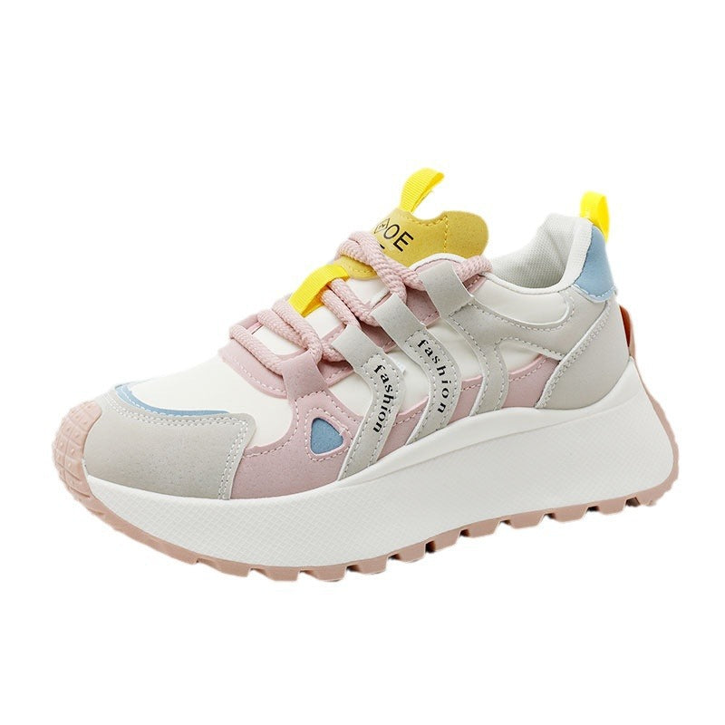 Damen Sportliche High-Top Sneakers mit trendiger Dämpfung und atmungsaktiver Oberflächenstruktur