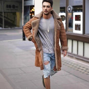 Herren Teddyfell-Langmantel Aliams