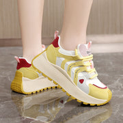 Damen Sportliche High-Top Sneakers mit trendiger Dämpfung und atmungsaktiver Oberflächenstruktur